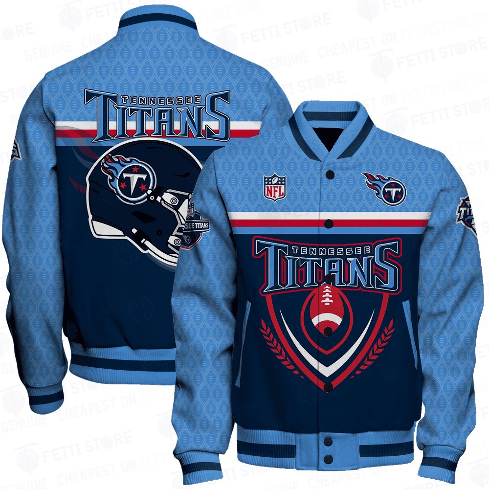 tennessee titans traditional football pattern baseball varsity jacket baseball jacket all over print 9k84j