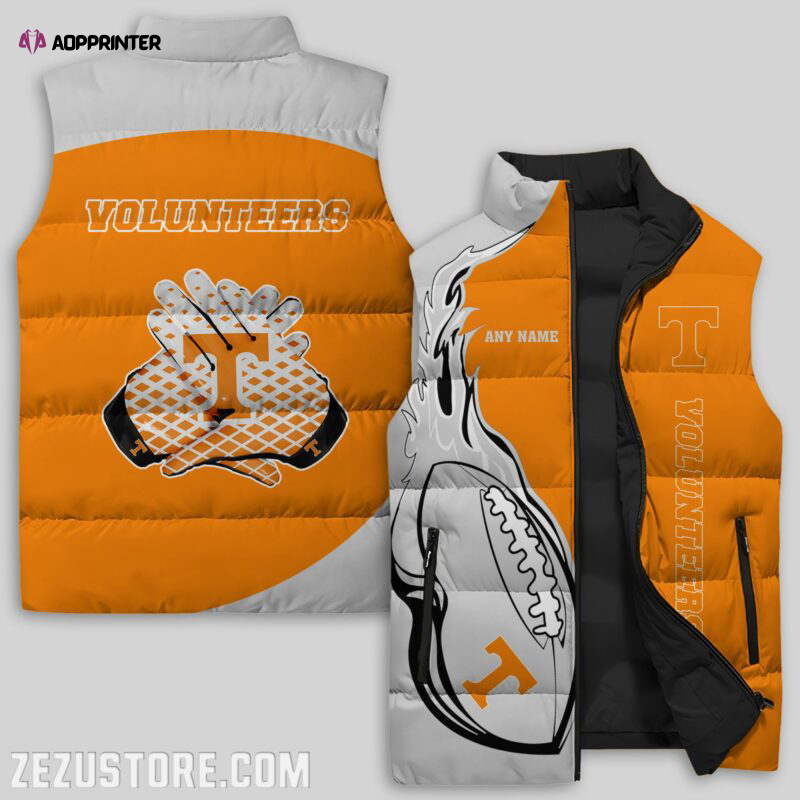 tennessee volunteers ncaa sleeveless puffer jacket custom for fans gifts 3