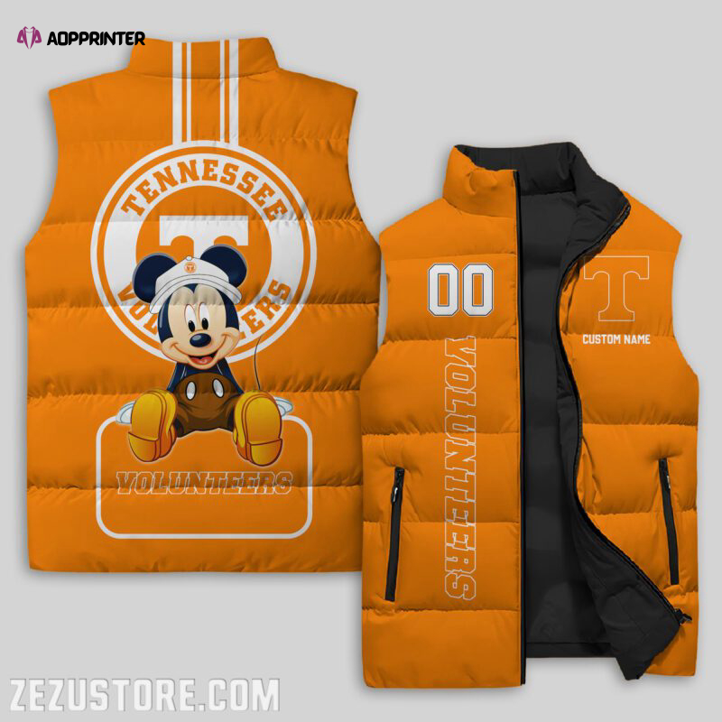 tennessee volunteers ncaa sleeveless puffer jacket custom for fans spj2214