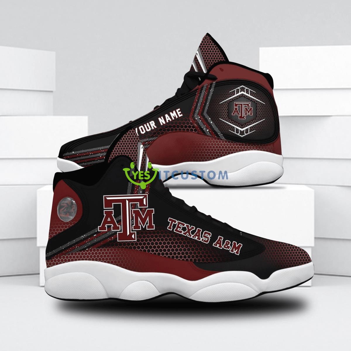 texas am aggies football best custom name air jordan 13 shoes