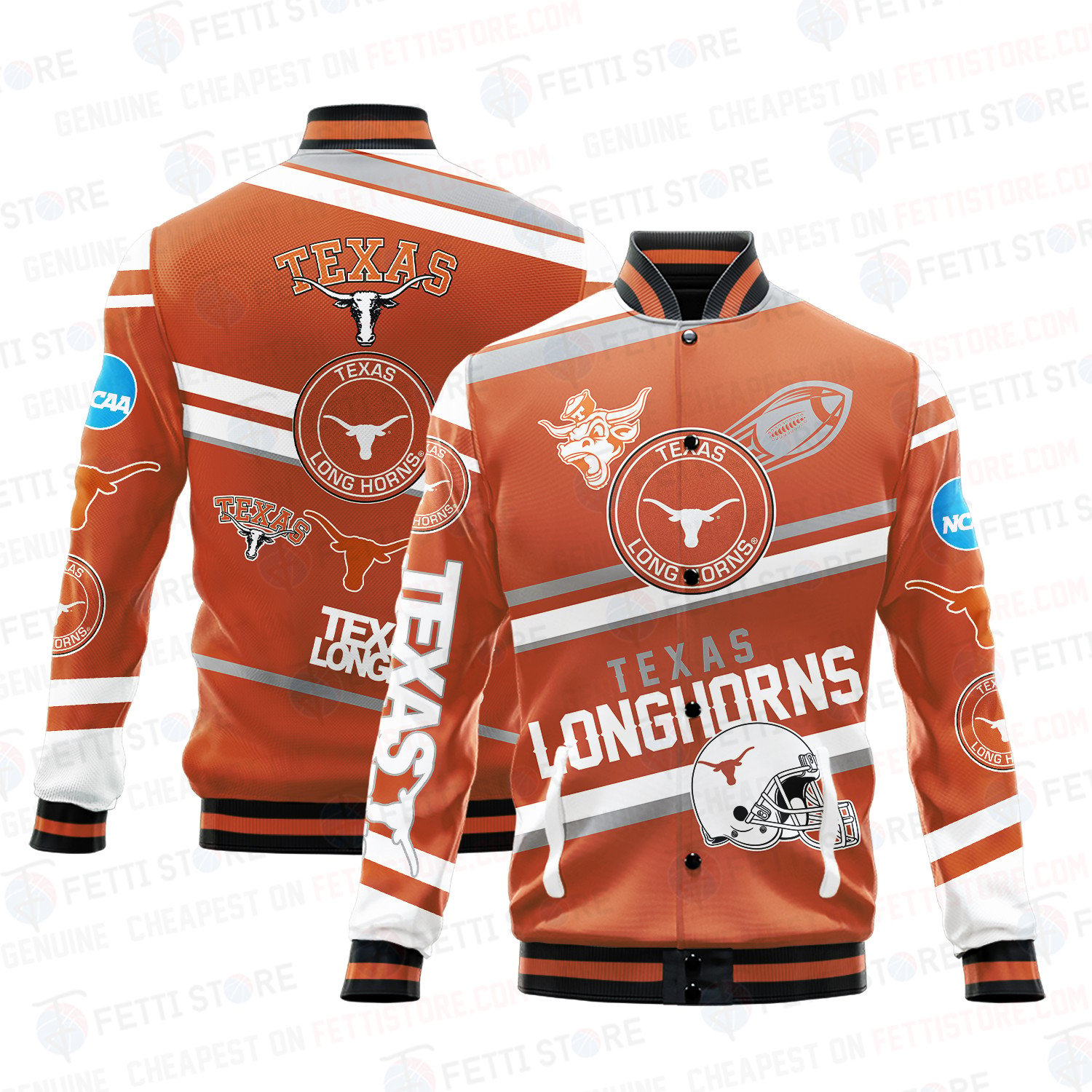 texas longhorns baseball varsity jacket baseball jacket all over print wf n0yae