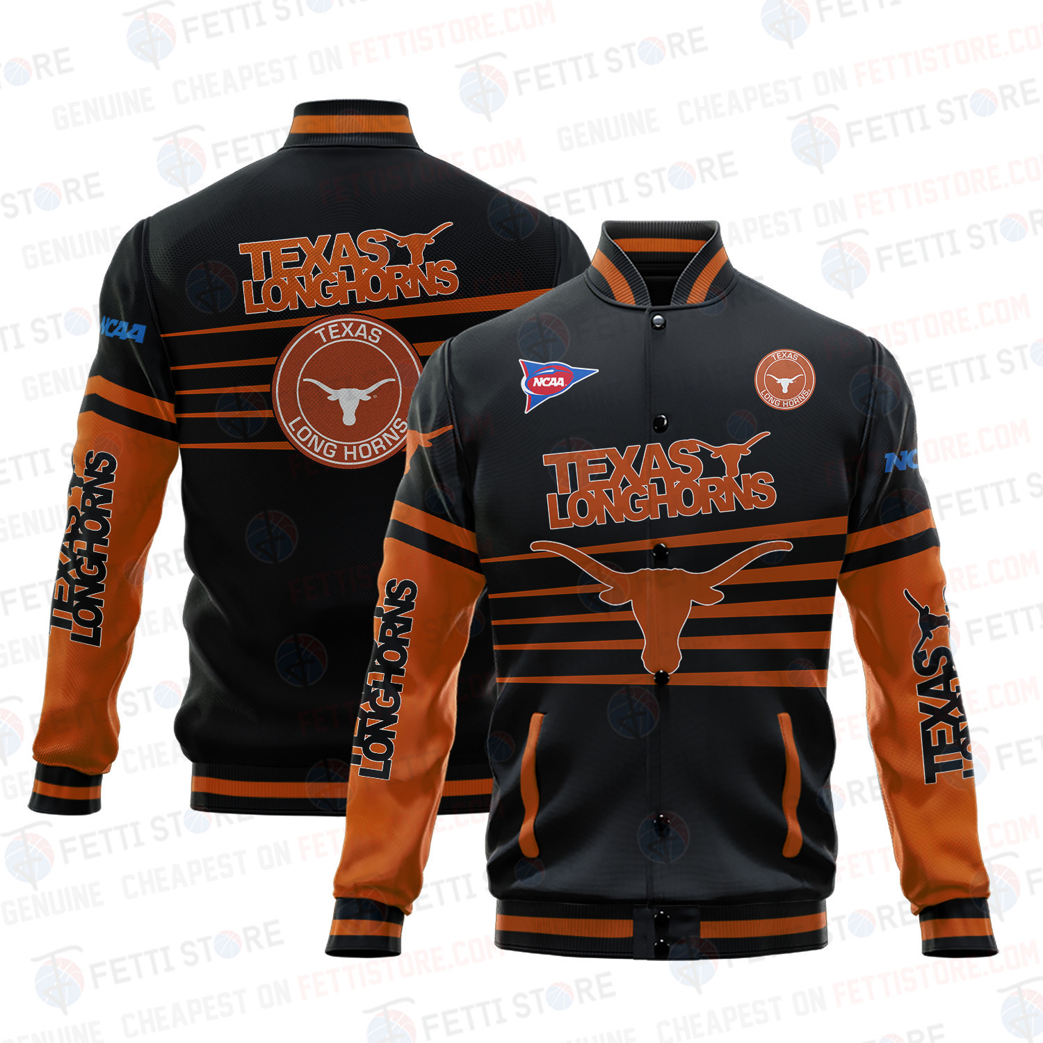 texas longhorns ncaa baseball varsity jacket baseball jacket all over print v1 8l23c