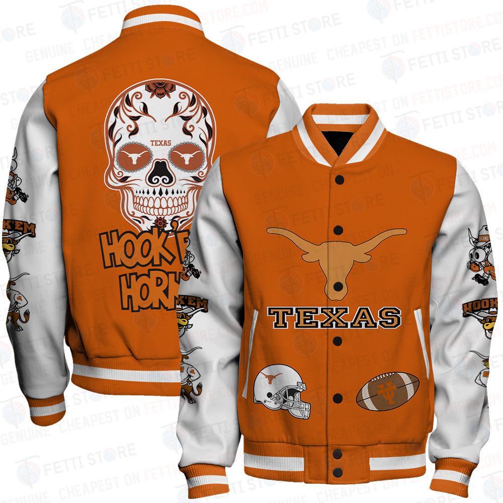 texas longhorns ncaa football baseball varsity jacket baseball jacket all over print stm 4yfe6