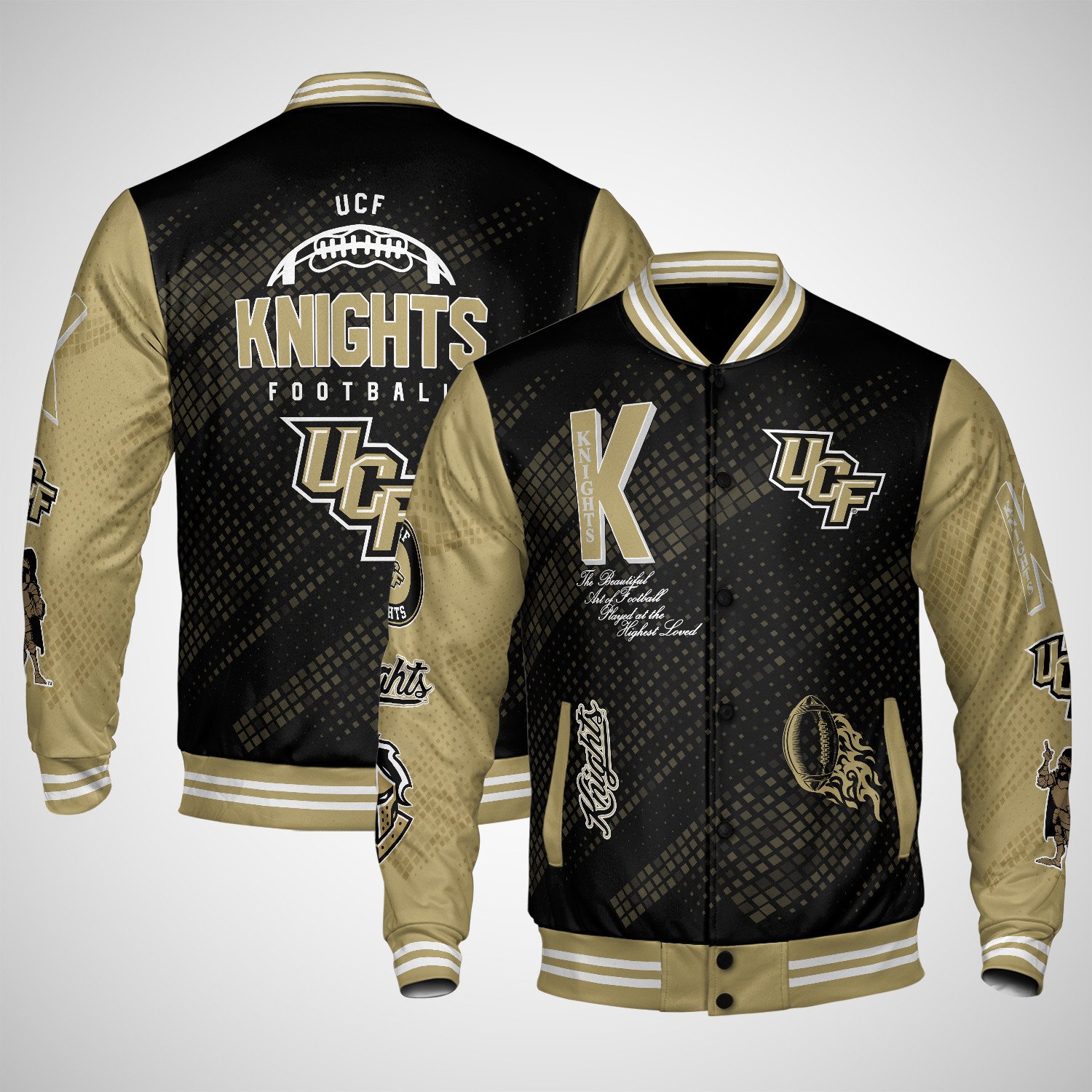 ucf knights varsity jacket baseball jacket all over print wf pkp3m