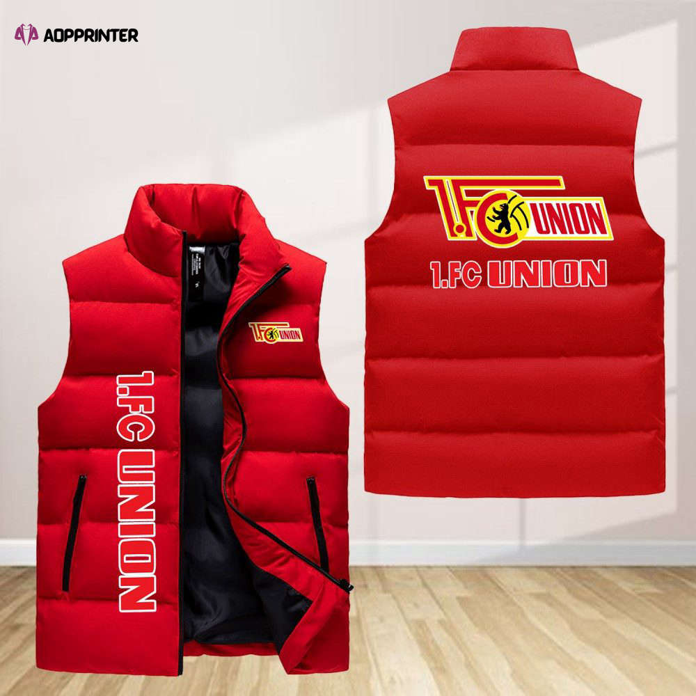 union berlin sleeveless puffer jacket custom for fans gifts