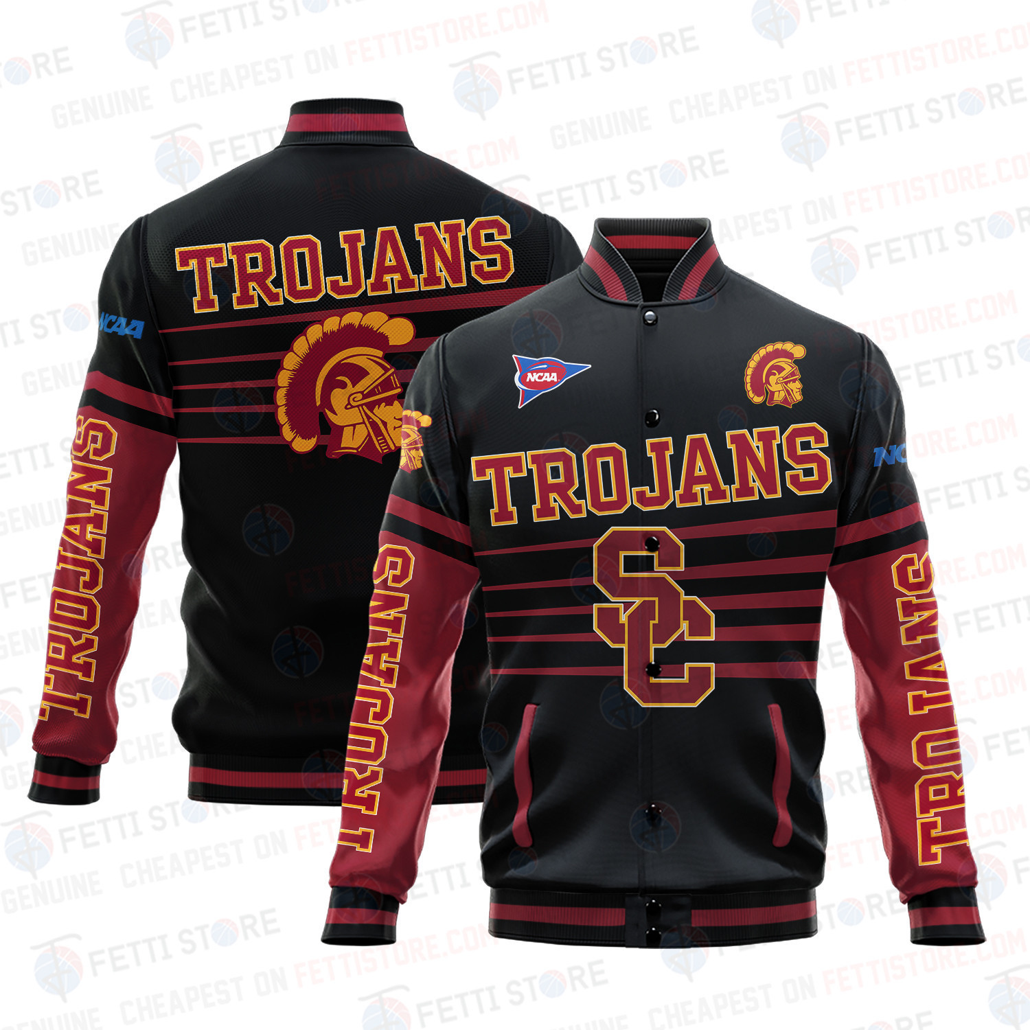 usc trojans ncaa baseball varsity jacket baseball jacket all over print v1 ejdrh