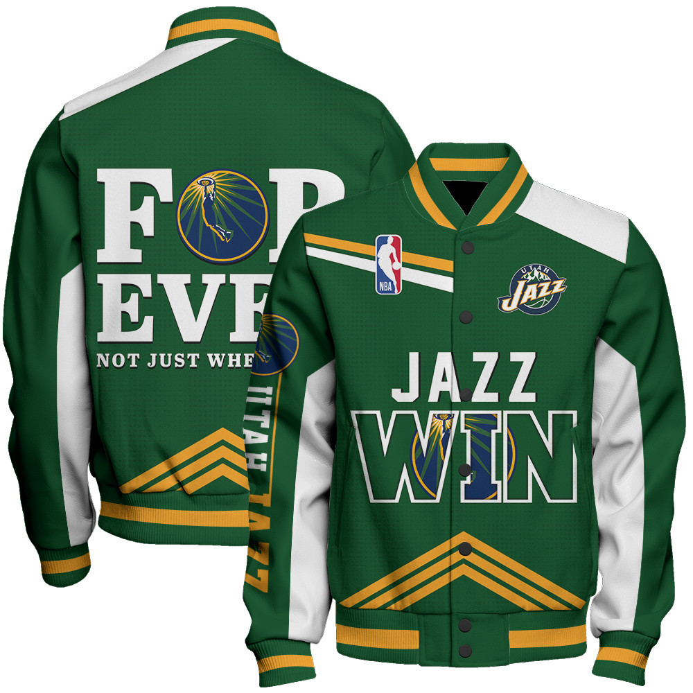 utah jazz nba baseball varsity jacket baseball jacket all over print stm v15 1nejk