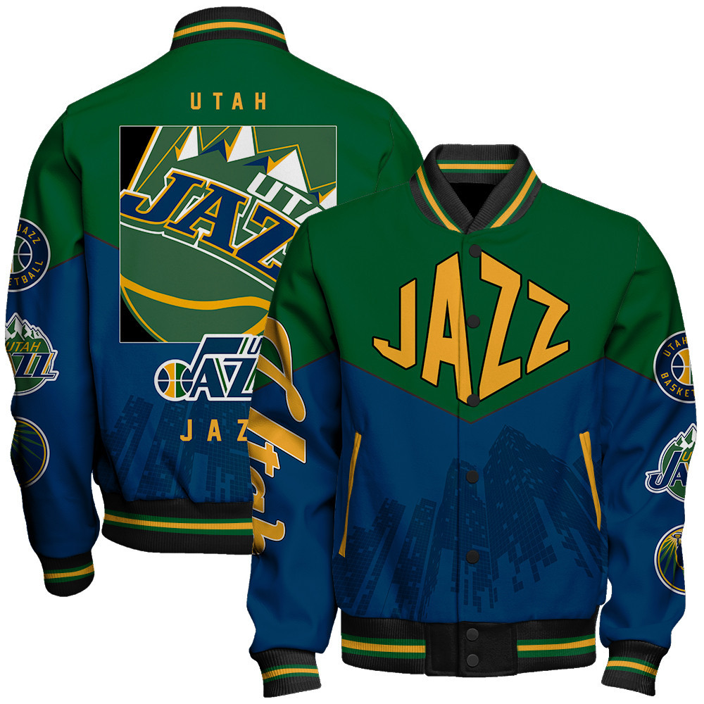 utah jazz nba baseball varsity jacket baseball jacket all over print stm v17 vjwvl