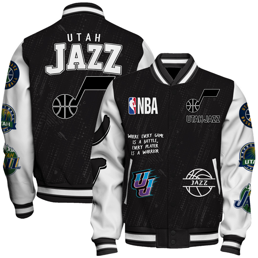 utah jazz team logo nba 2024 baseball varsity jacket baseball jacket all over print sfat v13 bp4pb