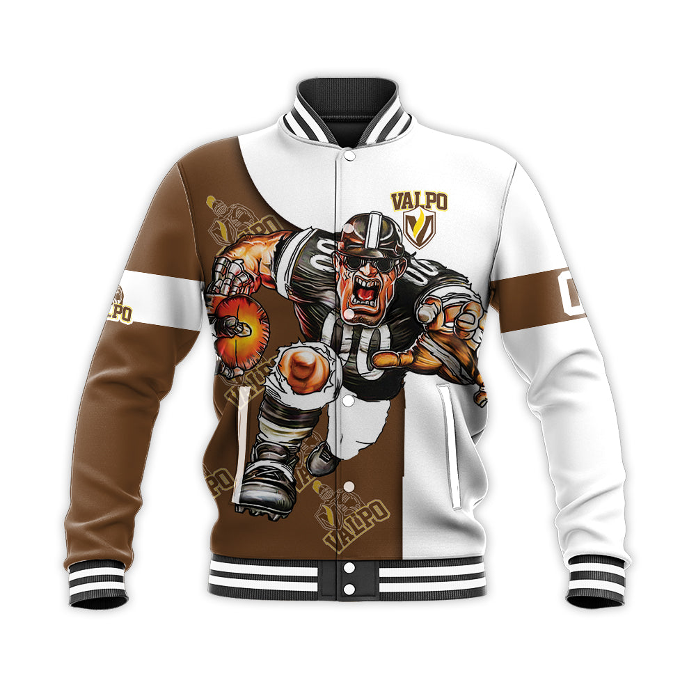 valparaiso beacons baseball jacket button up zipper hooded all over print football go on gift for fans ncaa ikhio