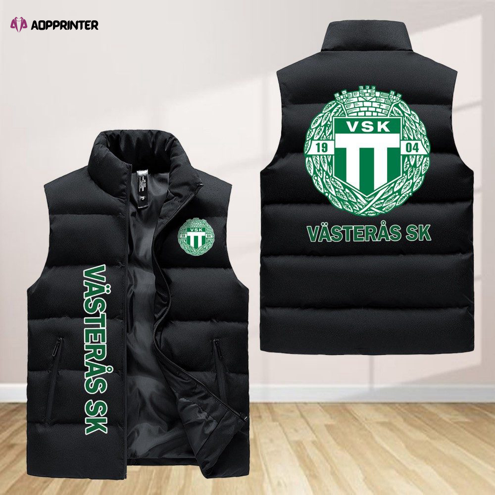 vasteras sk sleeveless puffer jacket custom for fans gifts