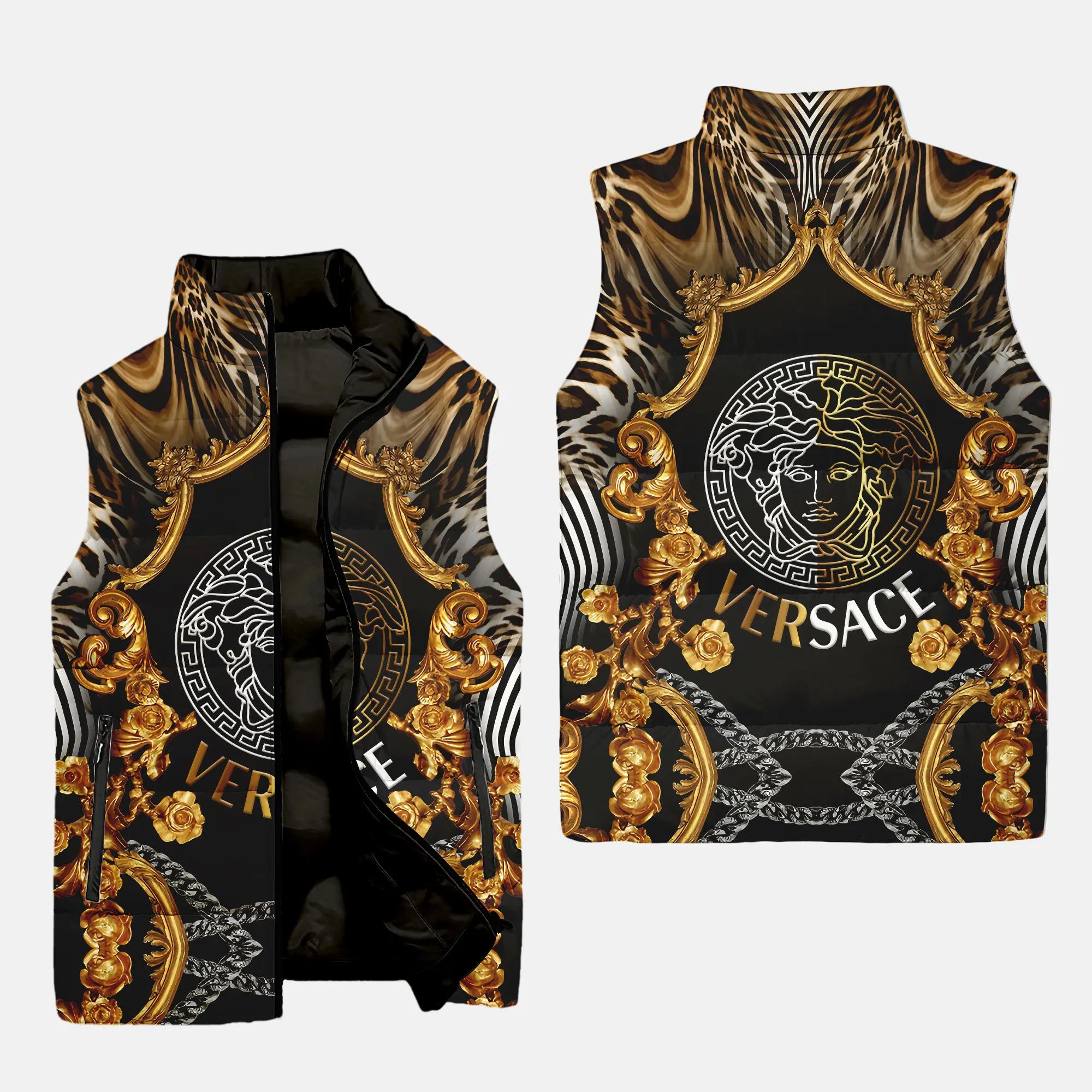 versace medusa fashion luxury brand premium fashion 3d sleeveless puffer jacket 20240108093759046