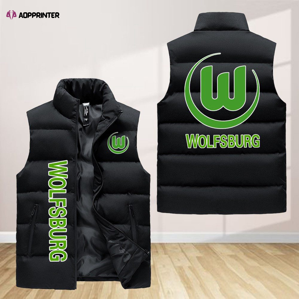 vfl wolfsburg sleeveless puffer jacket custom for fans spj0081