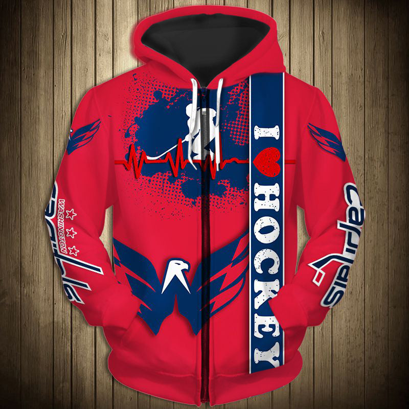 washington capitals zip up hoodie heart beats nhl for men and women 2222 7wbuo