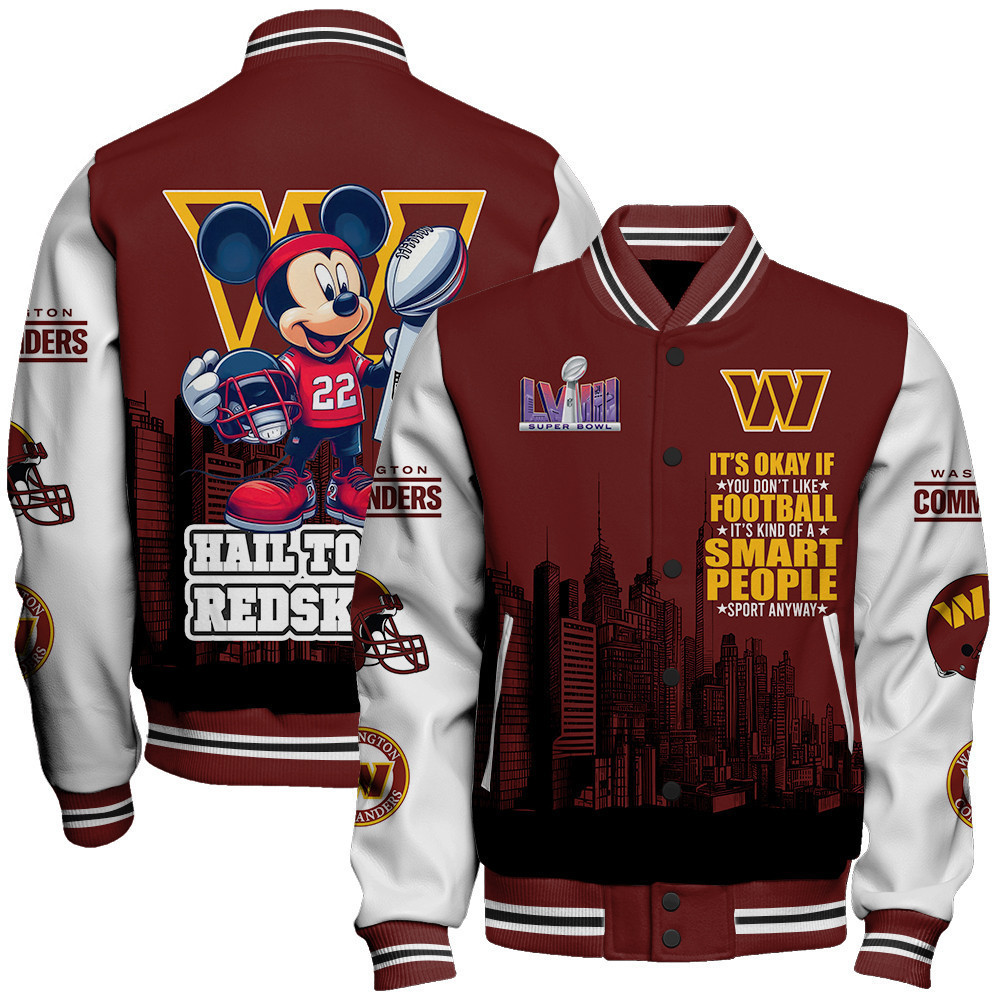 washington commanders nfl baseball varsity jacket baseball jacket all over print stm v5 otnit