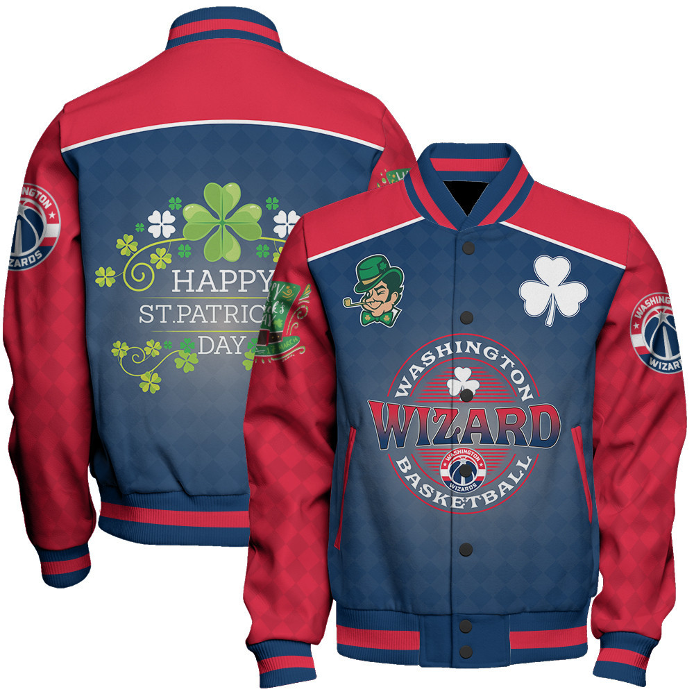 washington wizard nba baseball varsity jacket baseball jacket all over print stm v21 mzyuo