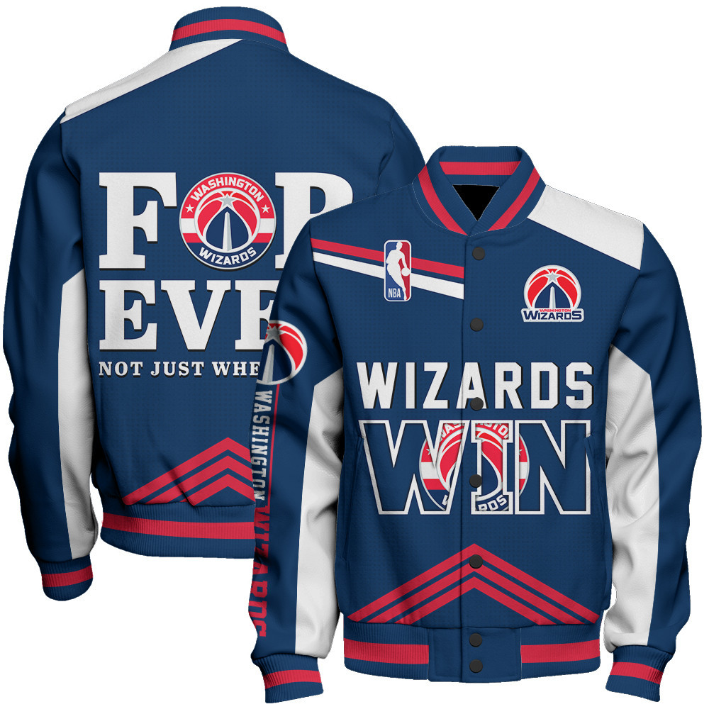 washington wizards nba baseball varsity jacket baseball jacket all over print stm v15 nexsh