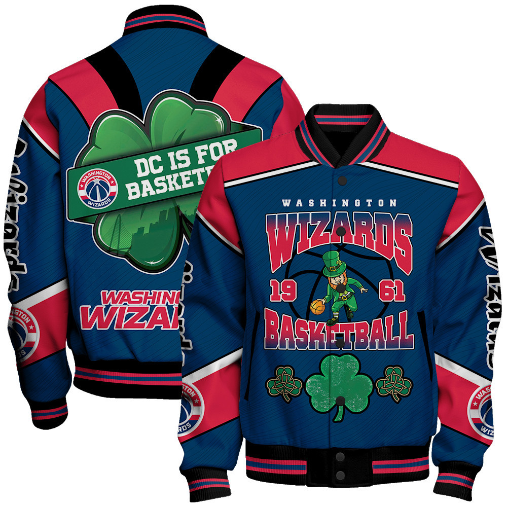 washington wizards nba baseball varsity jacket baseball jacket all over print stm v20 wqqgw