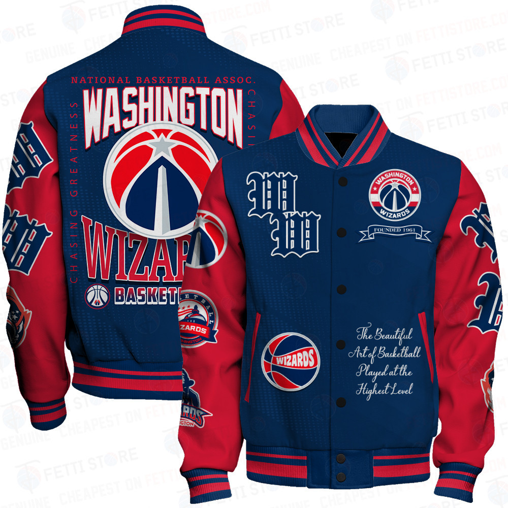 washington wizards nba print baseball varsity jacket baseball jacket all over print sfat v25 ovasa