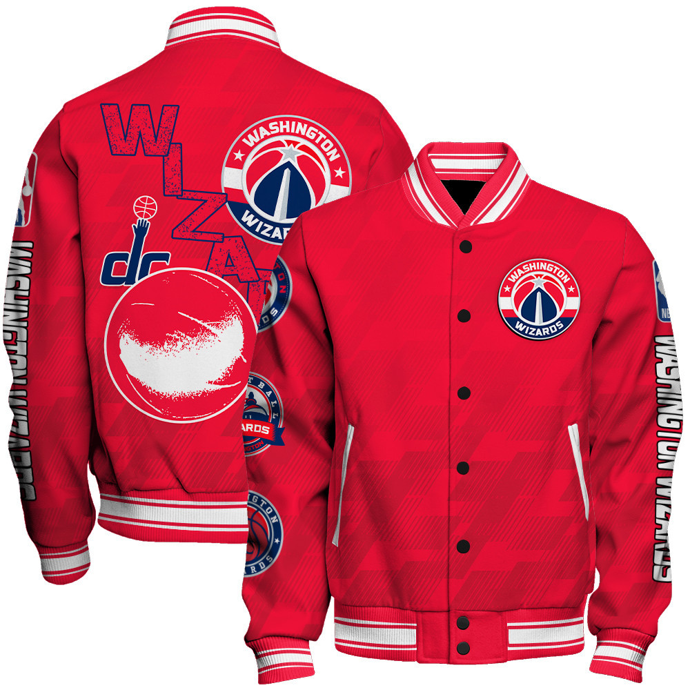 washington wizards new design team color baseball varsity jacket baseball jacket all over print sfat v16 e7gzg