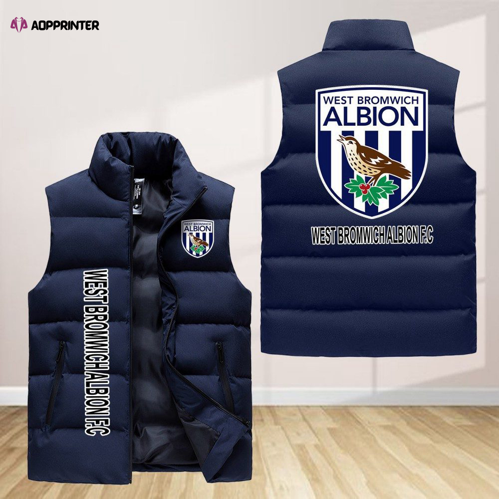 west bromwich albion f c sleeveless puffer jacket custom for fans gifts