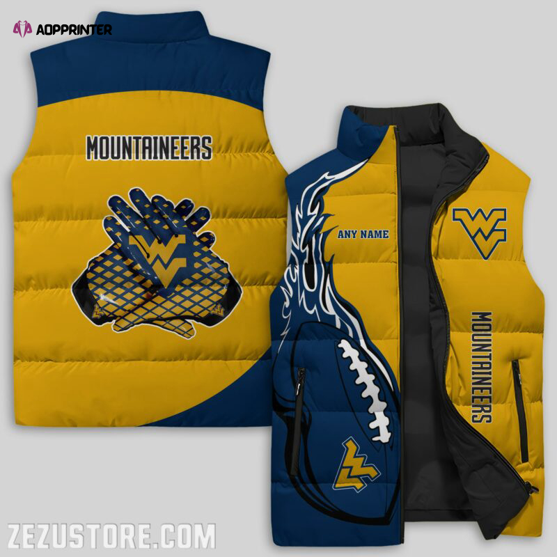 west virginia mountaineers ncaa sleeveless puffer jacket custom for fans spj1955