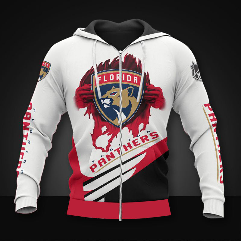 white florida panthers zipper hoodies pullover print 3d nhl 7601 htwfu