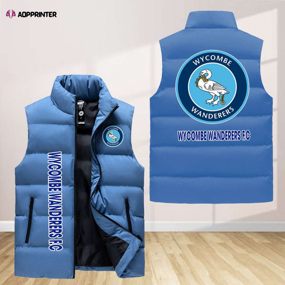 wycombe wanderers f c sleeveless puffer jacket custom for fans gifts