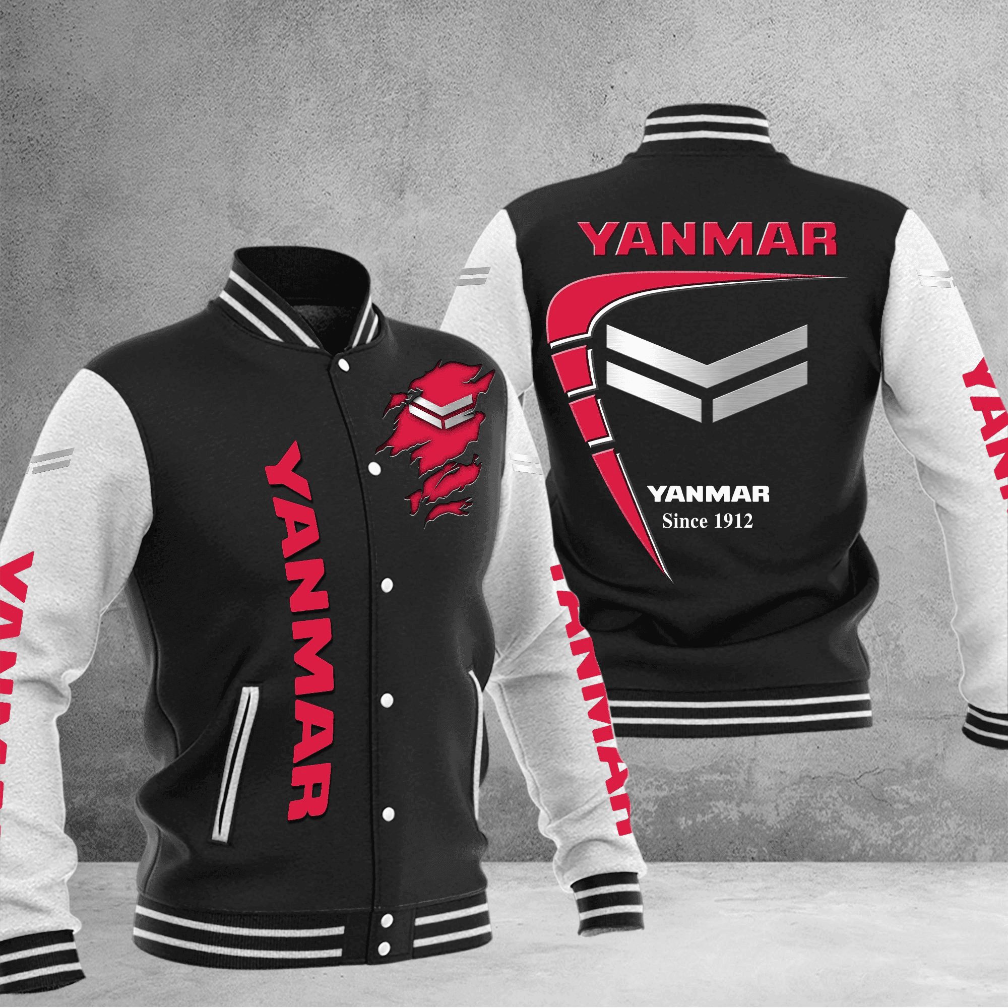 yanmar baseball varsity jacket baseball jacket all over print zxfzn