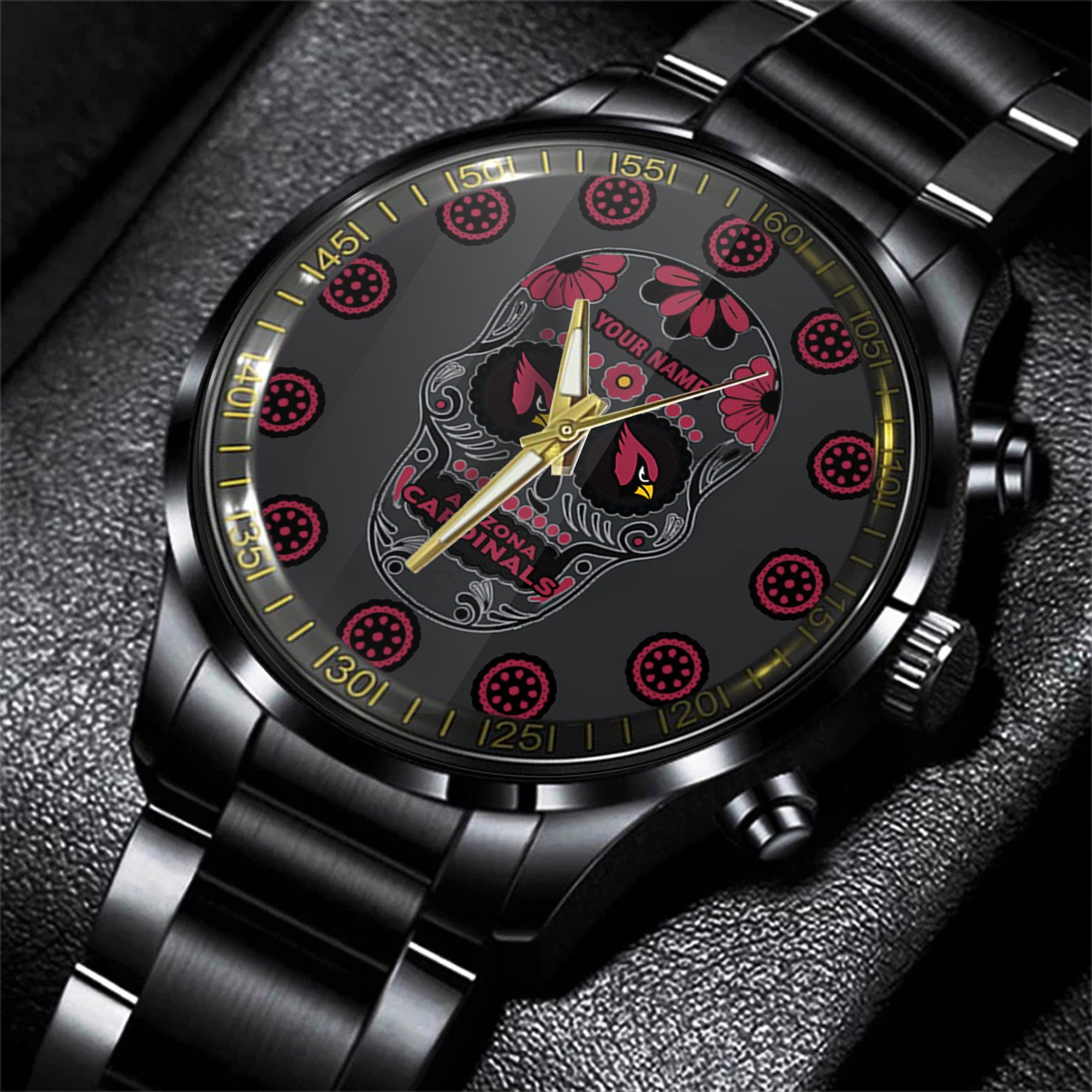 arizona cardinals nfl men hand watch personalized gift for fans piwho