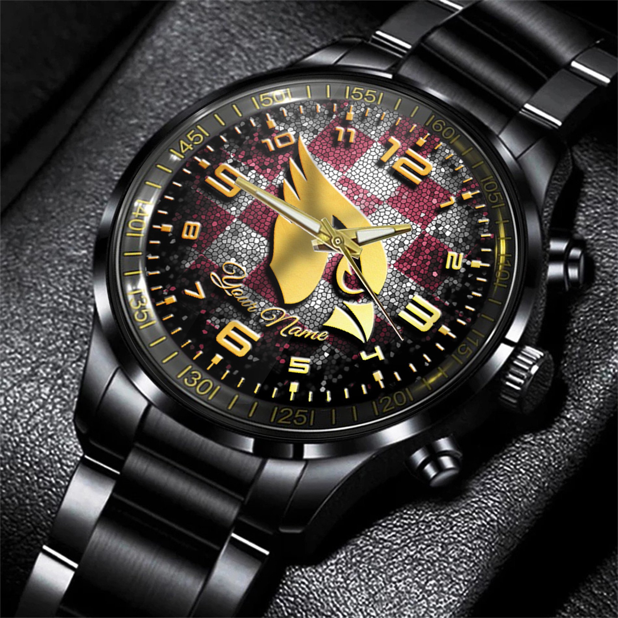 arizona cardinals nfl personalized 3d men hand watch gift for fans for father hz6ue