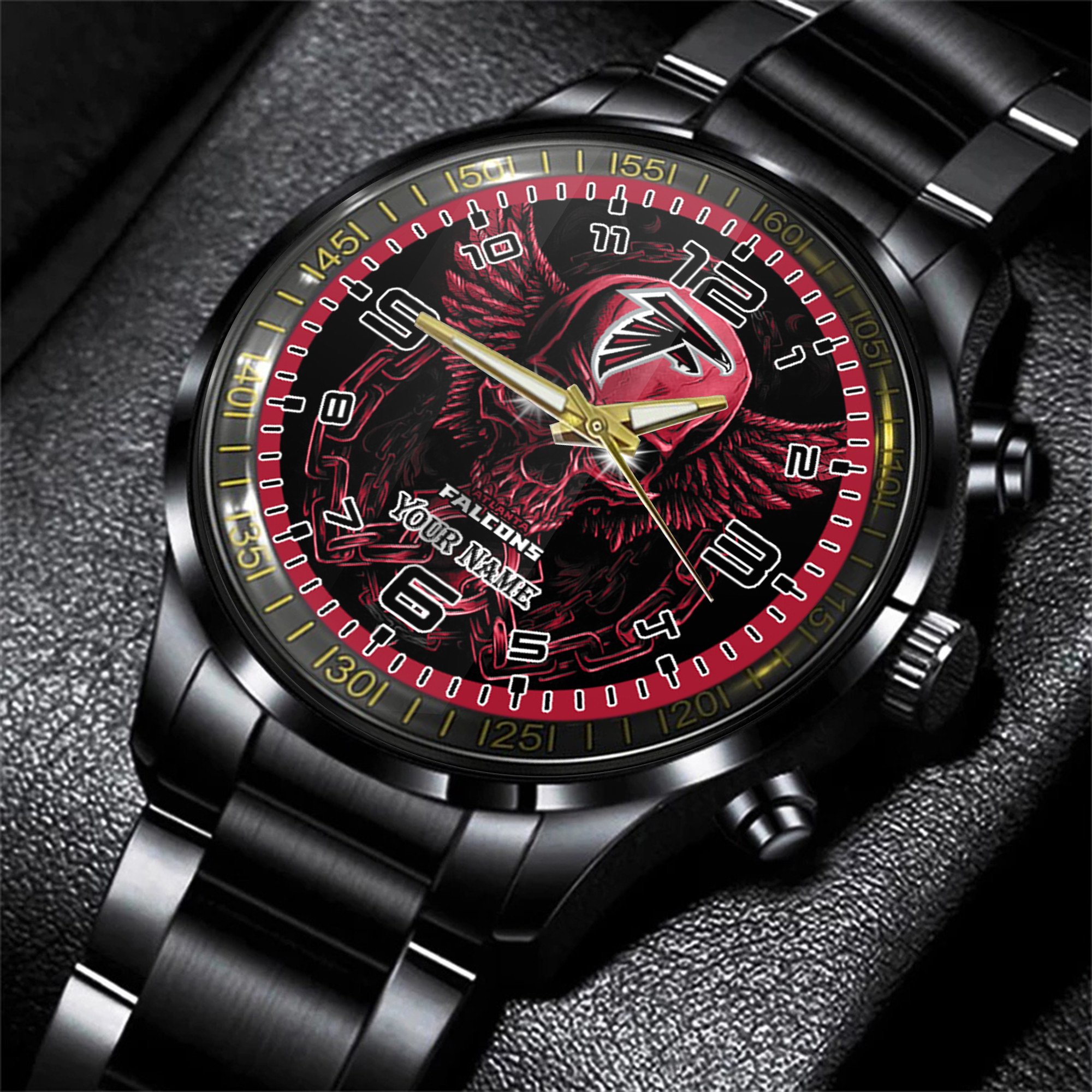 atlanta falcons nfl personalized 3d men hand watch gift for fans for father s11cw