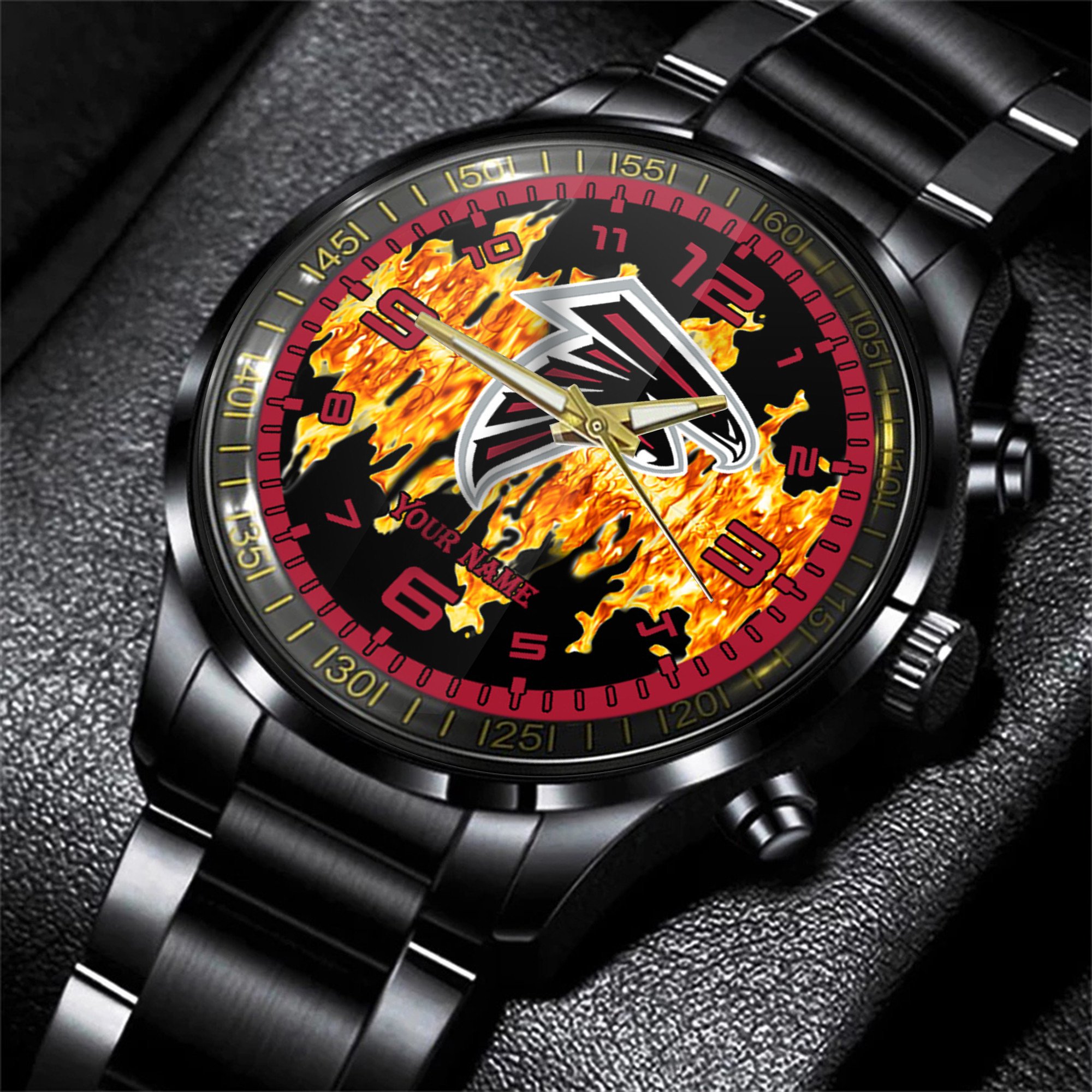 atlanta falcons nfl personalized 3d men hand watch gift for fans for father sqpgs