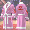 atlanta hawks nba personalized fleece bathrobe vdymi