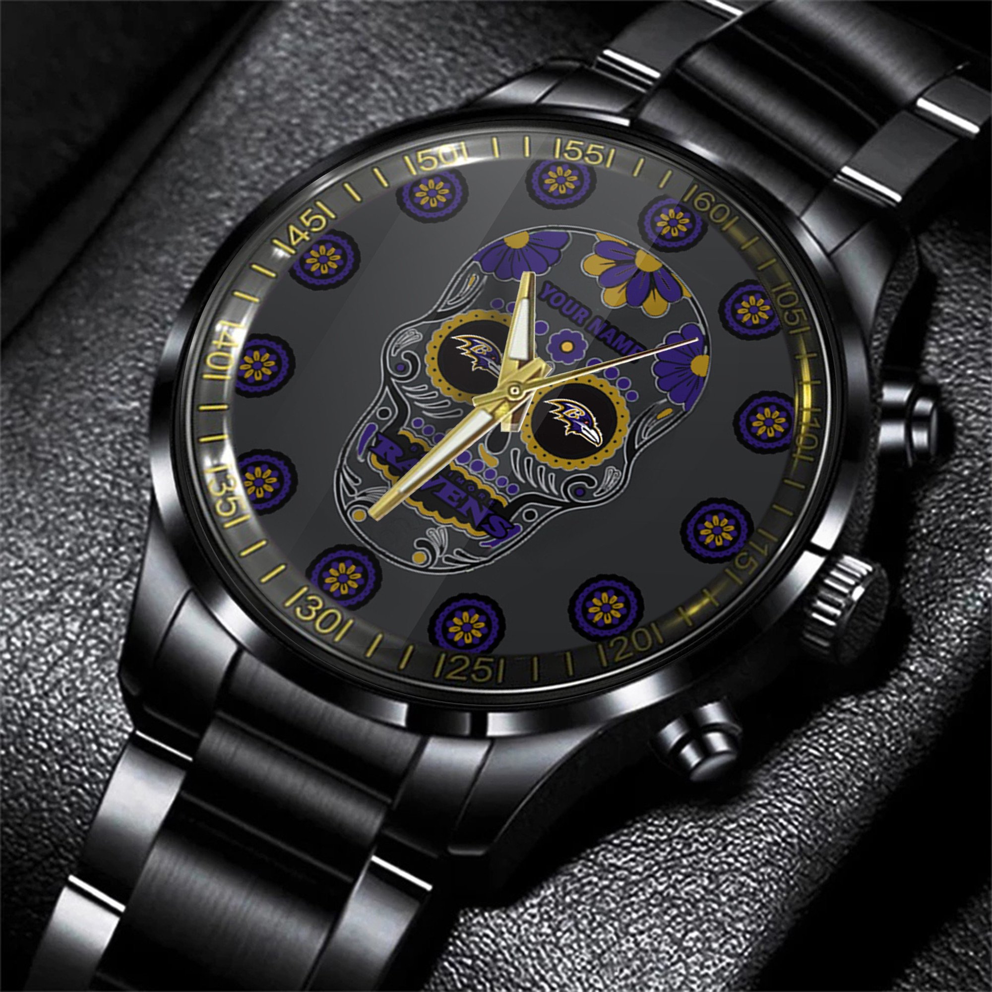 baltimore ravens nfl men hand watch personalized gift for fans h3568