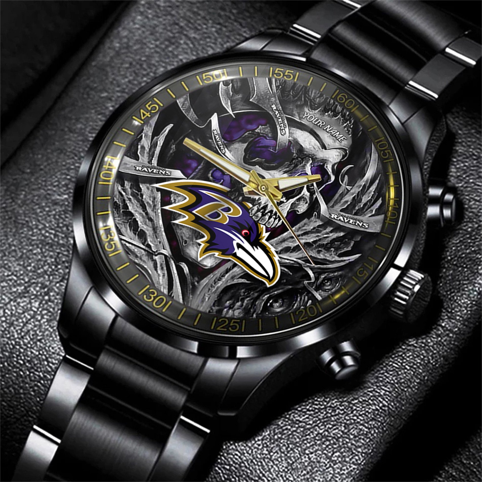 baltimore ravens nfl men hand watch personalized gift for fans pexvu