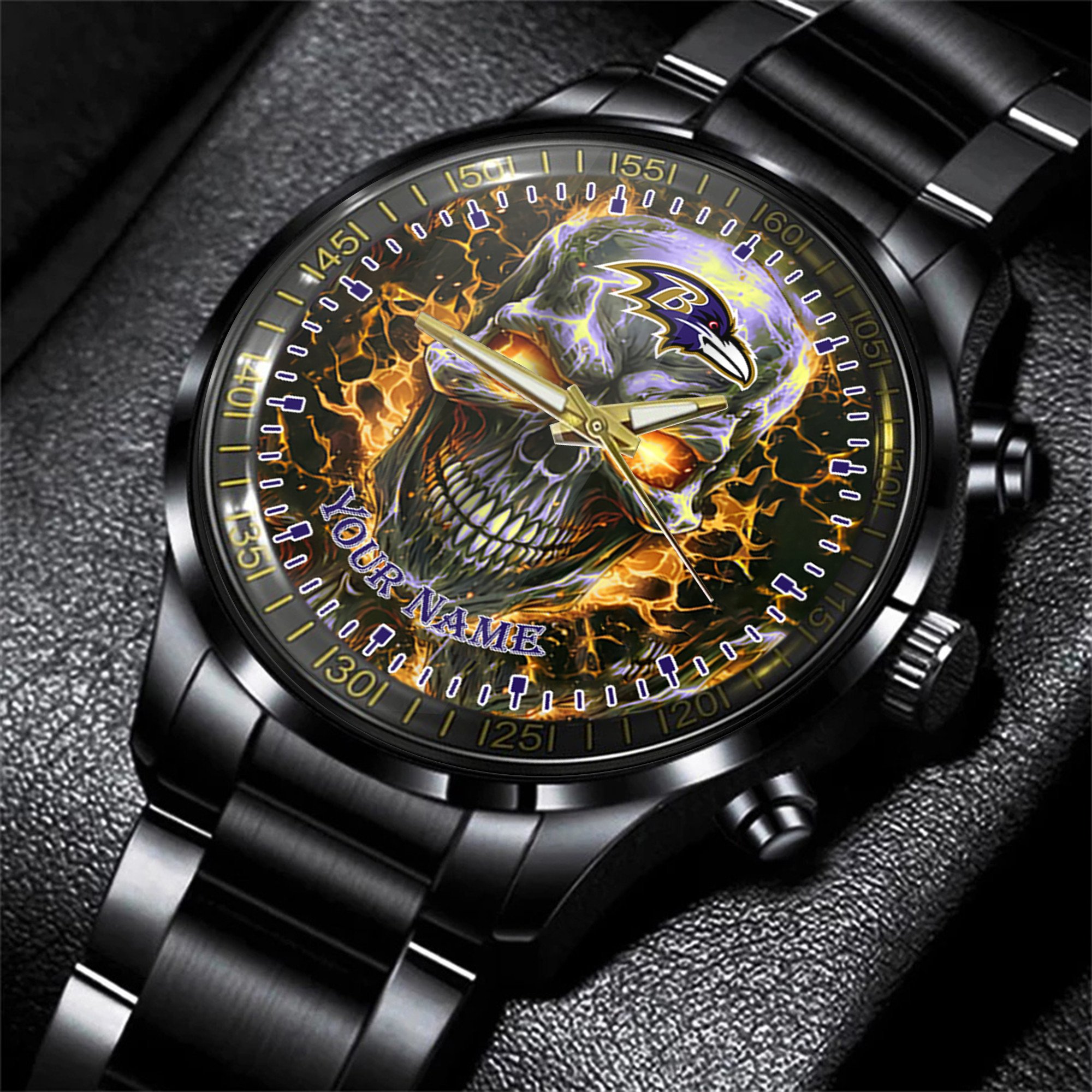 baltimore ravens nfl men hand watch personalized gift for fans vnsym