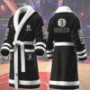 brooklyn nets nba personalized fleece bathrobe bcoey