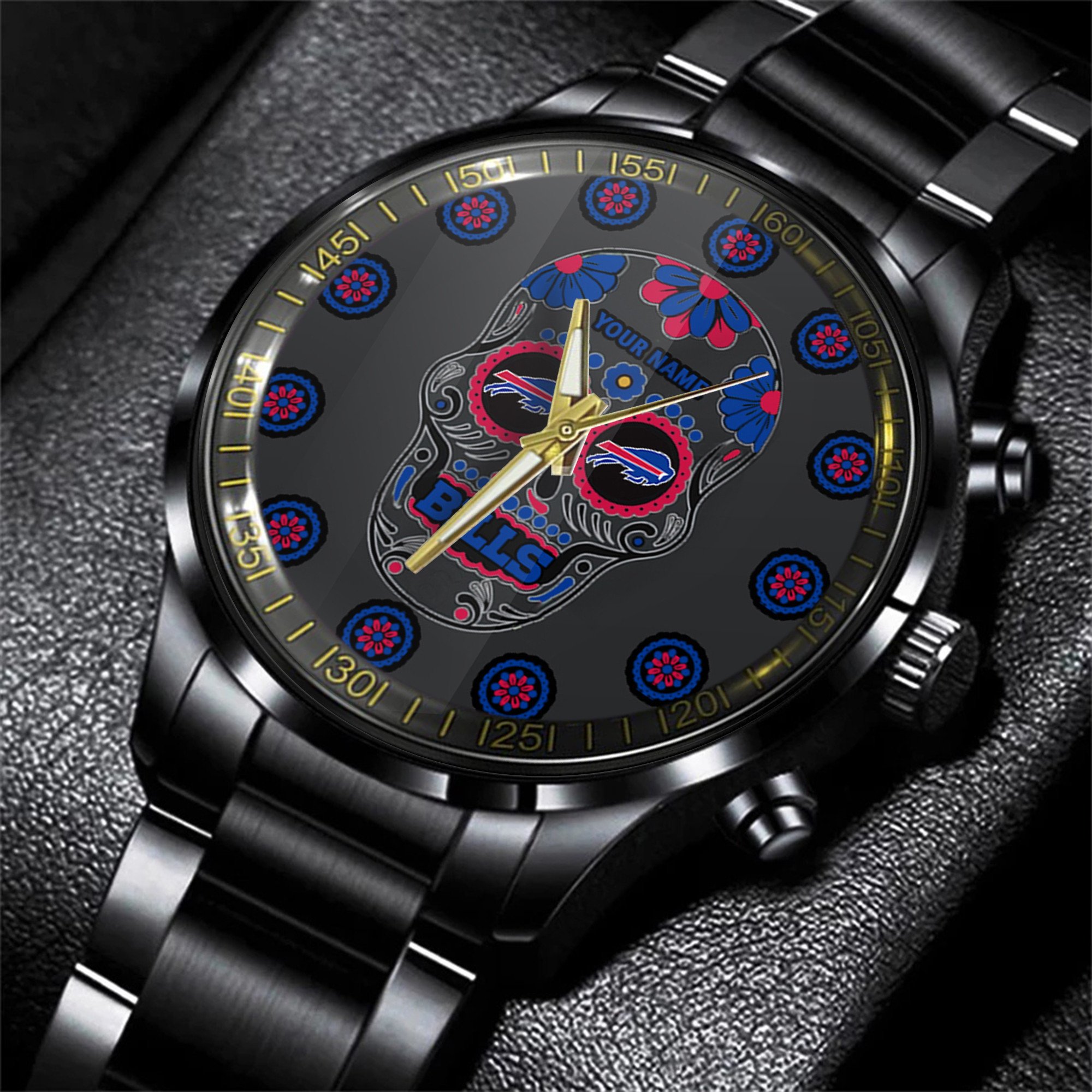 buffalo bills nfl men hand watch personalized gift for fans aczl4