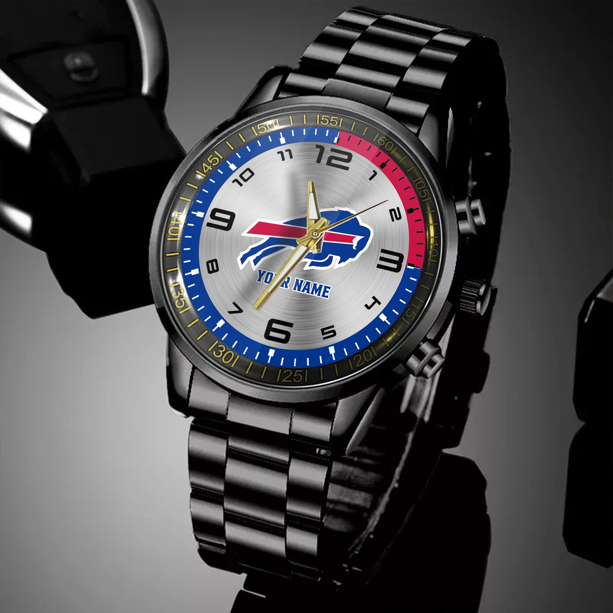 buffalo bills nfl personalized black hand watch gifts for fans dswf1