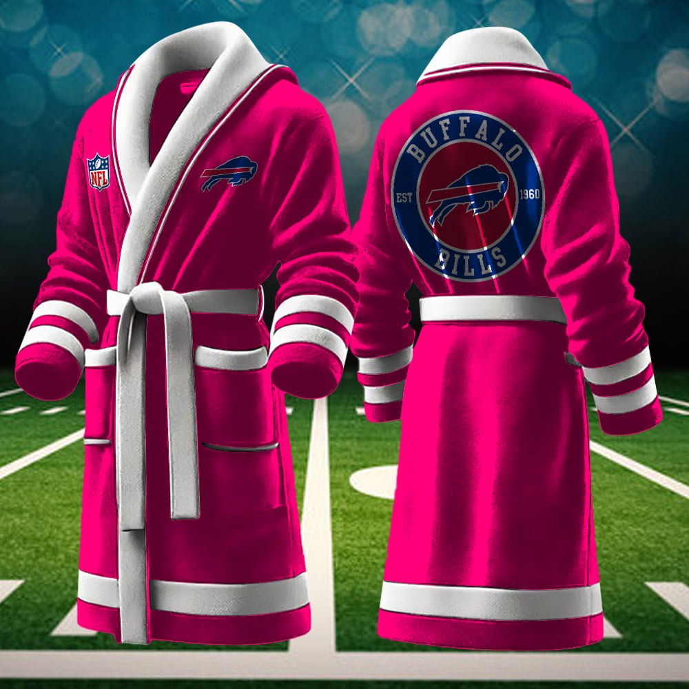 buffalo bills nfl personalized fleece bathrobe kgrgx