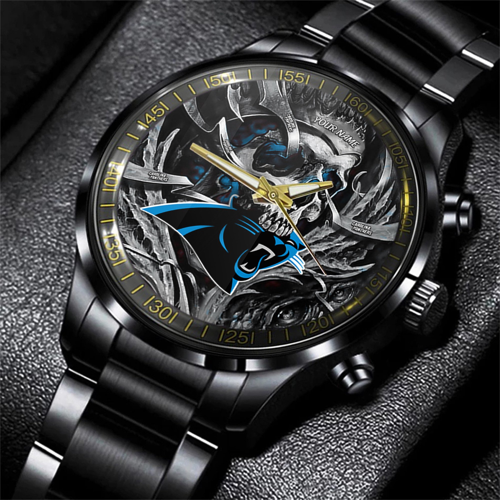 carolina panthers nfl men hand watch personalized gift for fans 5hfuu