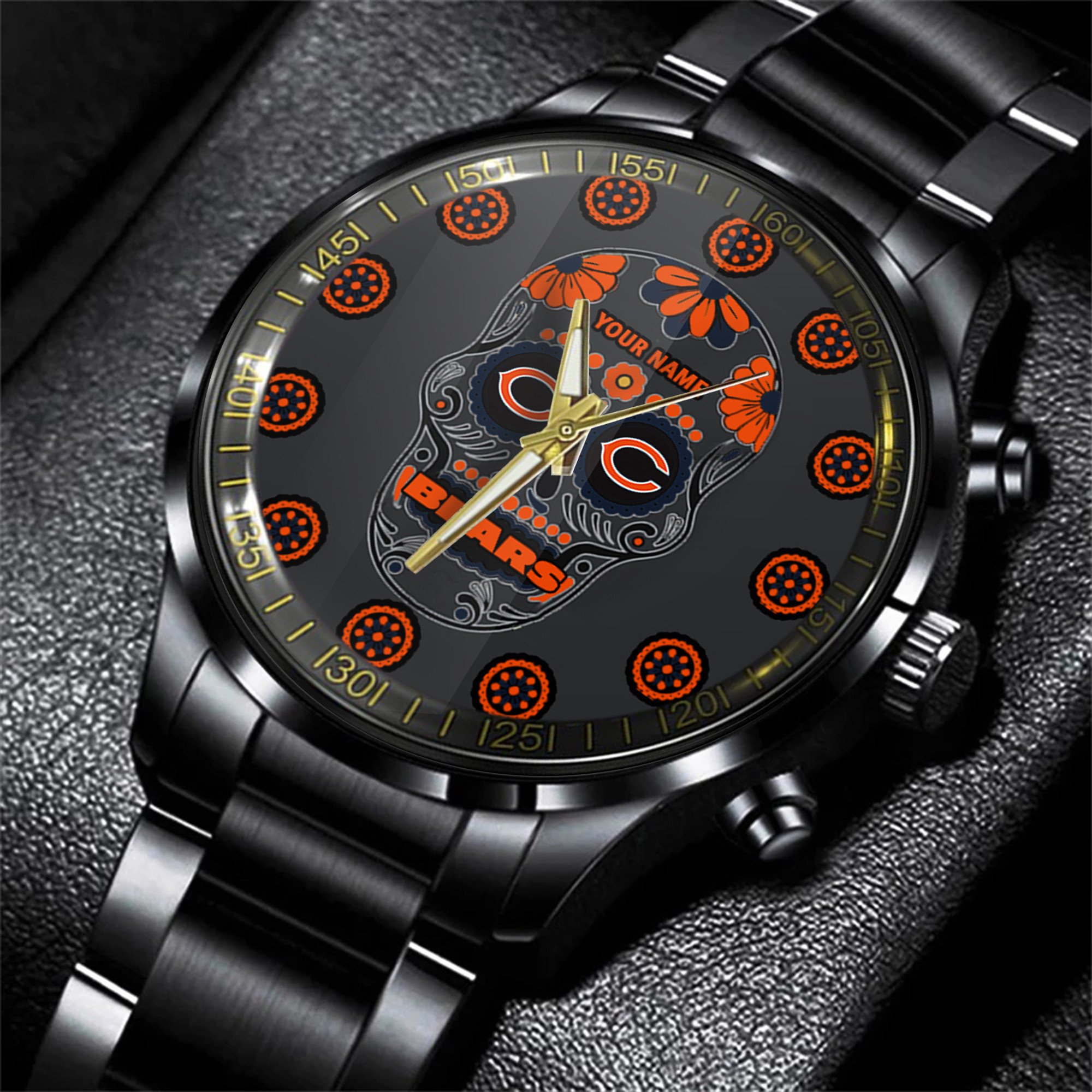 chicago bears nfl men hand watch personalized gift for fans yhqwj