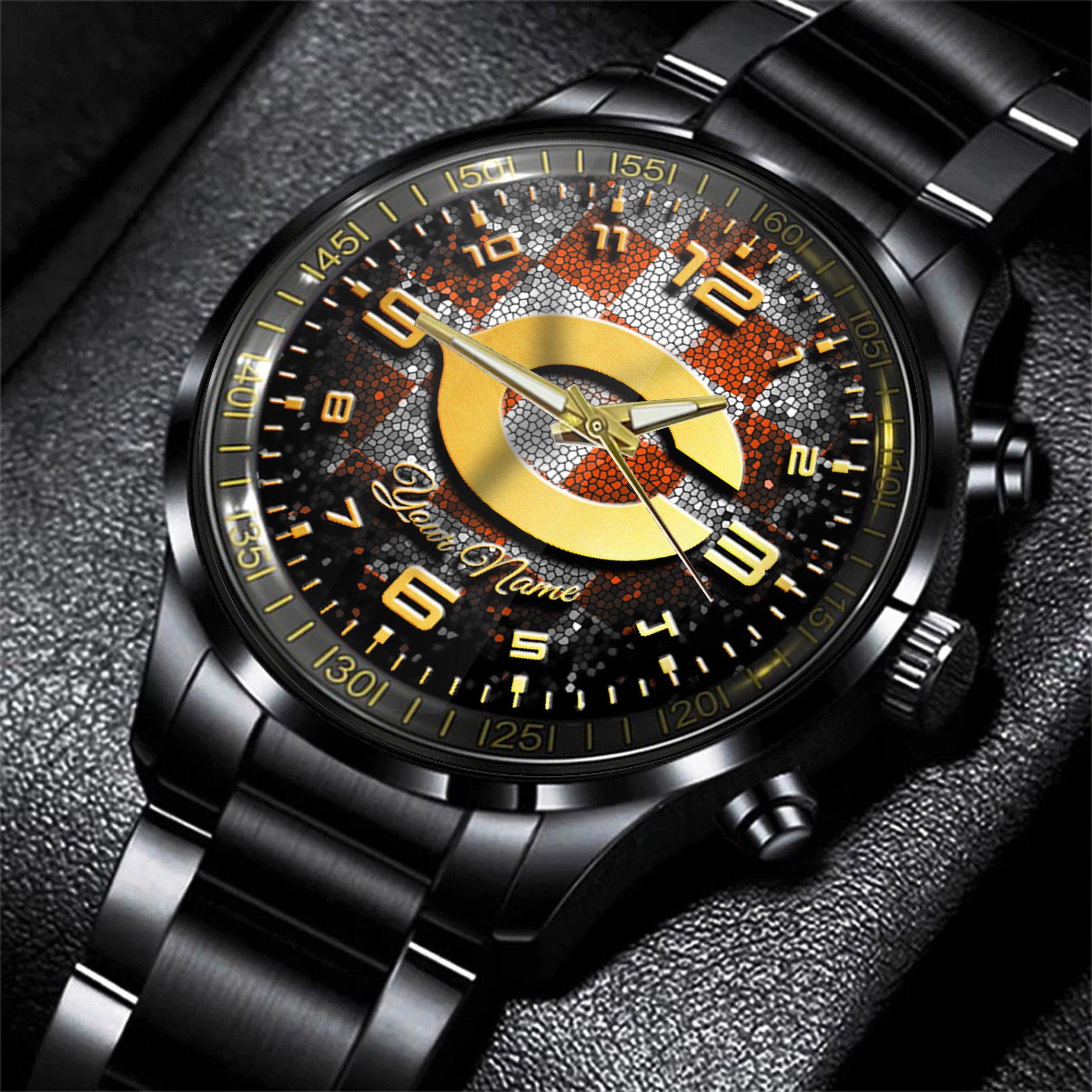 chicago bears nfl personalized 3d men hand watch gift for fans for father yyd0p