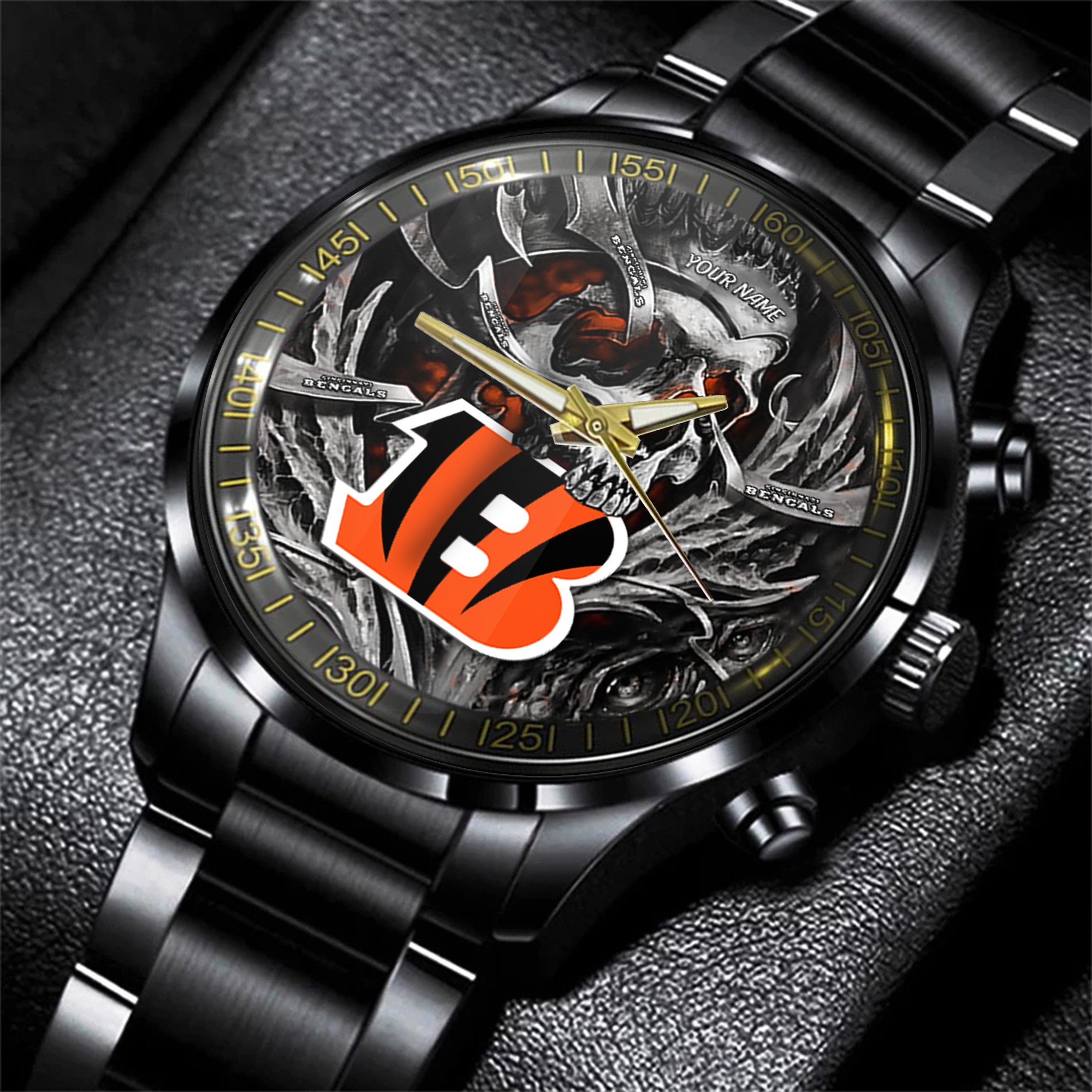 cincinnati bengals nfl men hand watch personalized gift for fans 8yigv