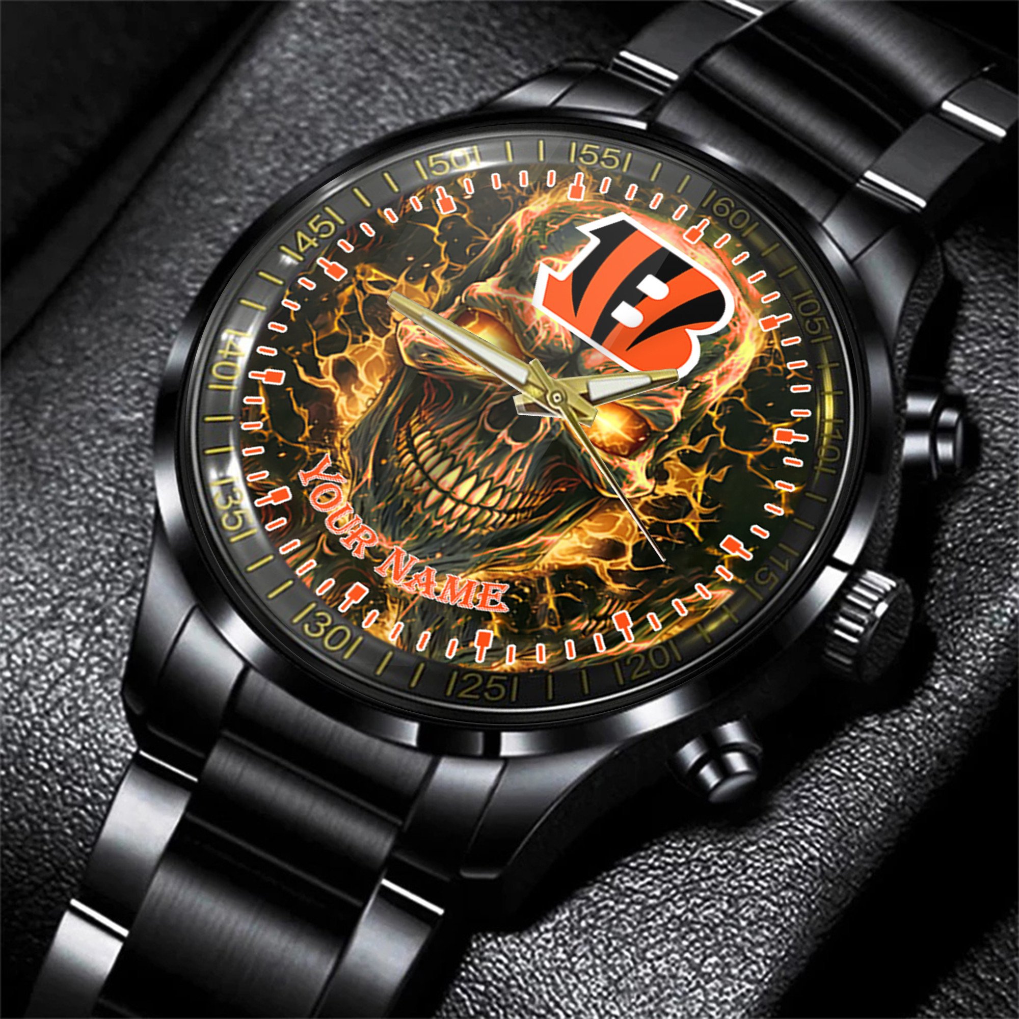 cincinnati bengals nfl men hand watch personalized gift for fans dnmf1