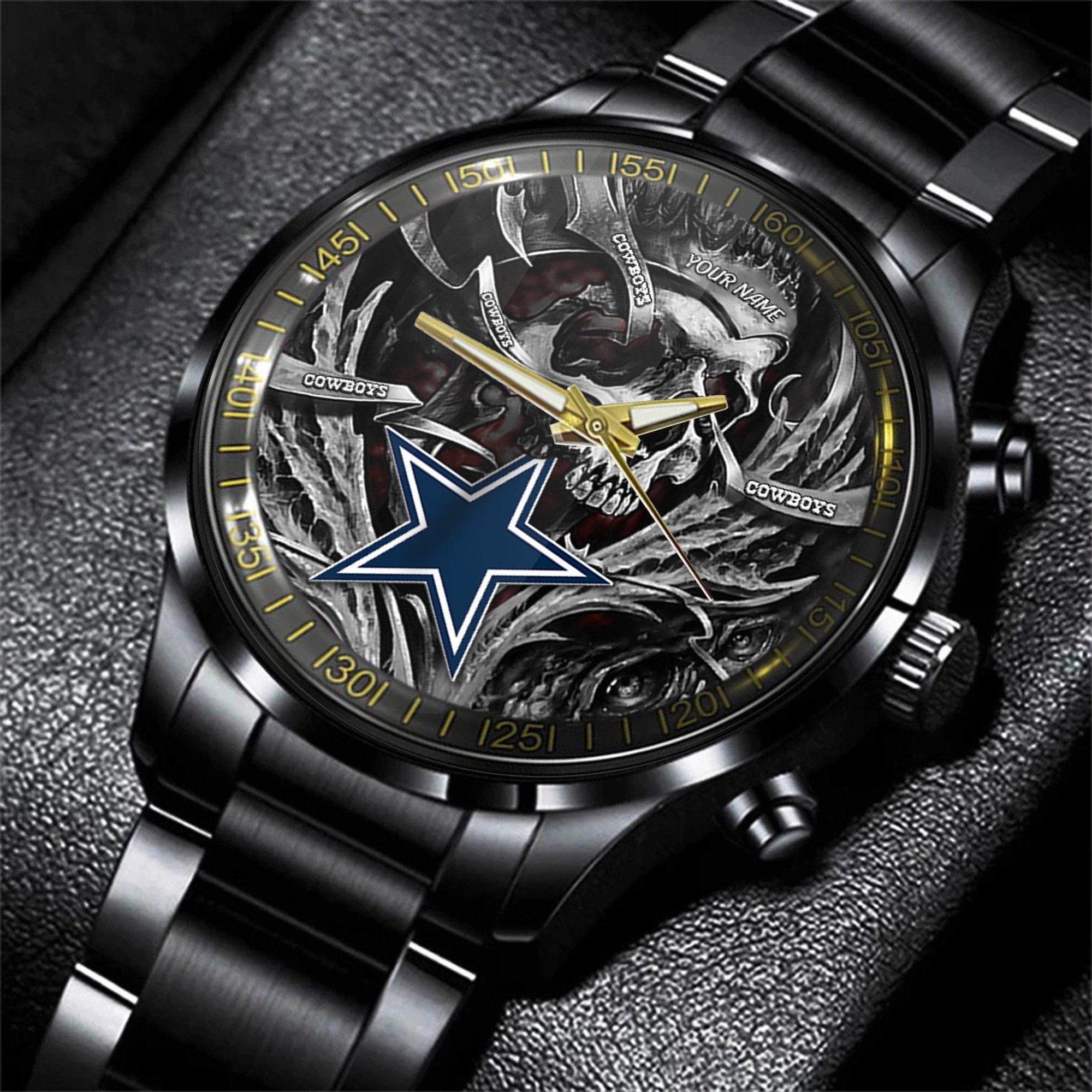 dallas cowboys nfl men hand watch personalized gift for fans vqs0i