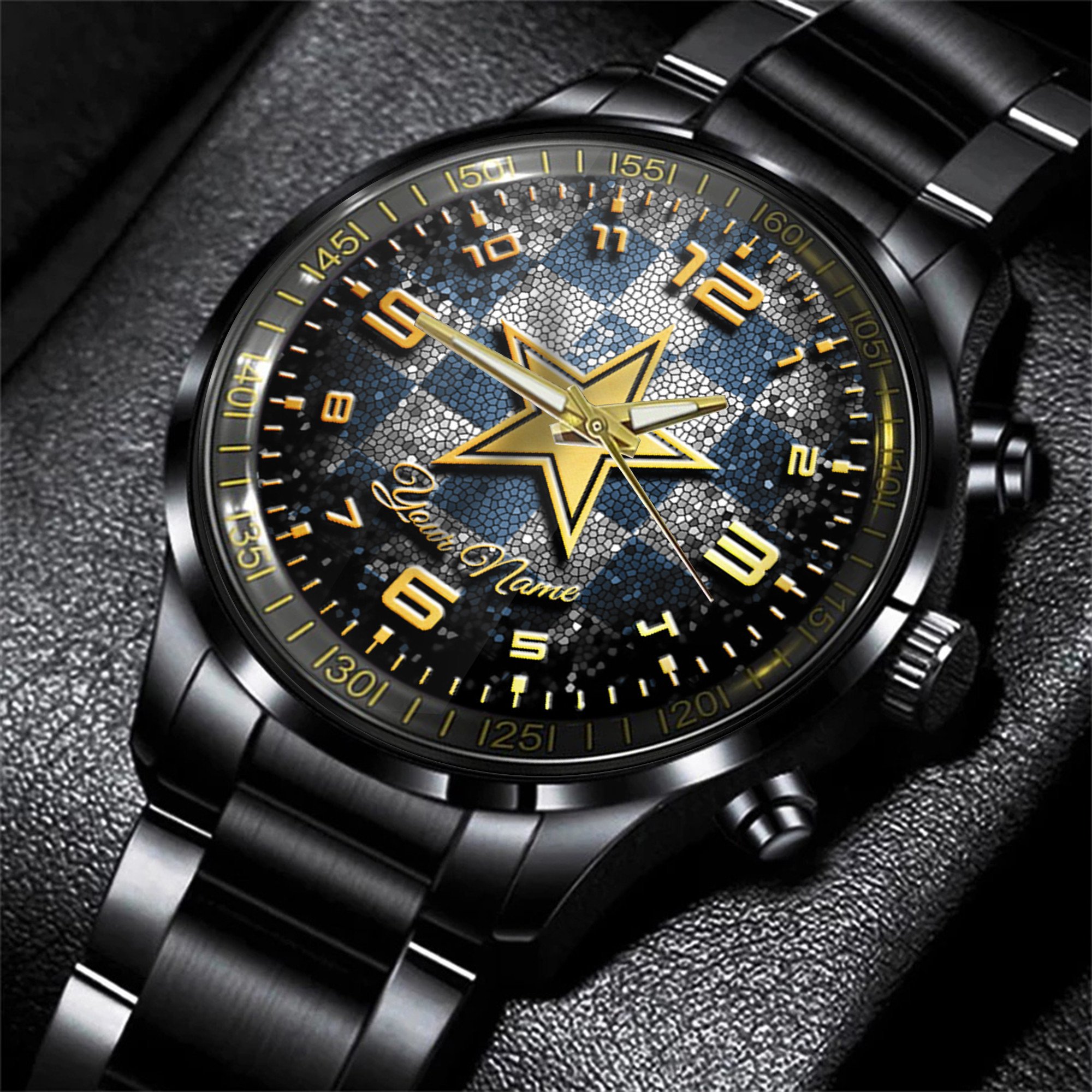 dallas cowboys nfl personalized 3d men hand watch gift for fans for father erila