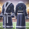 dallas cowboys nfl personalized fleece bathrobe dvzes