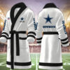 dallas cowboys nfl personalized fleece bathrobe dycmt